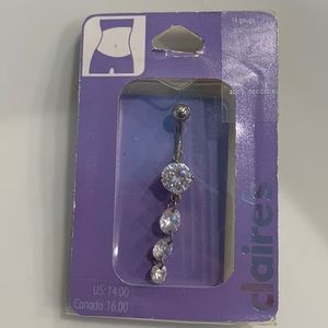 Belly button ring. 14g Stainless steel. New in box, never used.